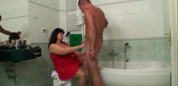  Wife catches him fucking her huge mother